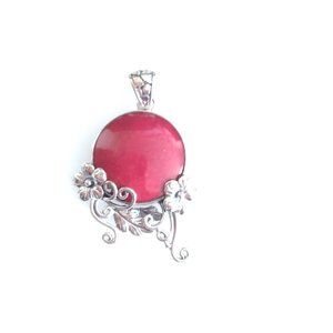 Sponge Coral Pendant in Sterling Silver